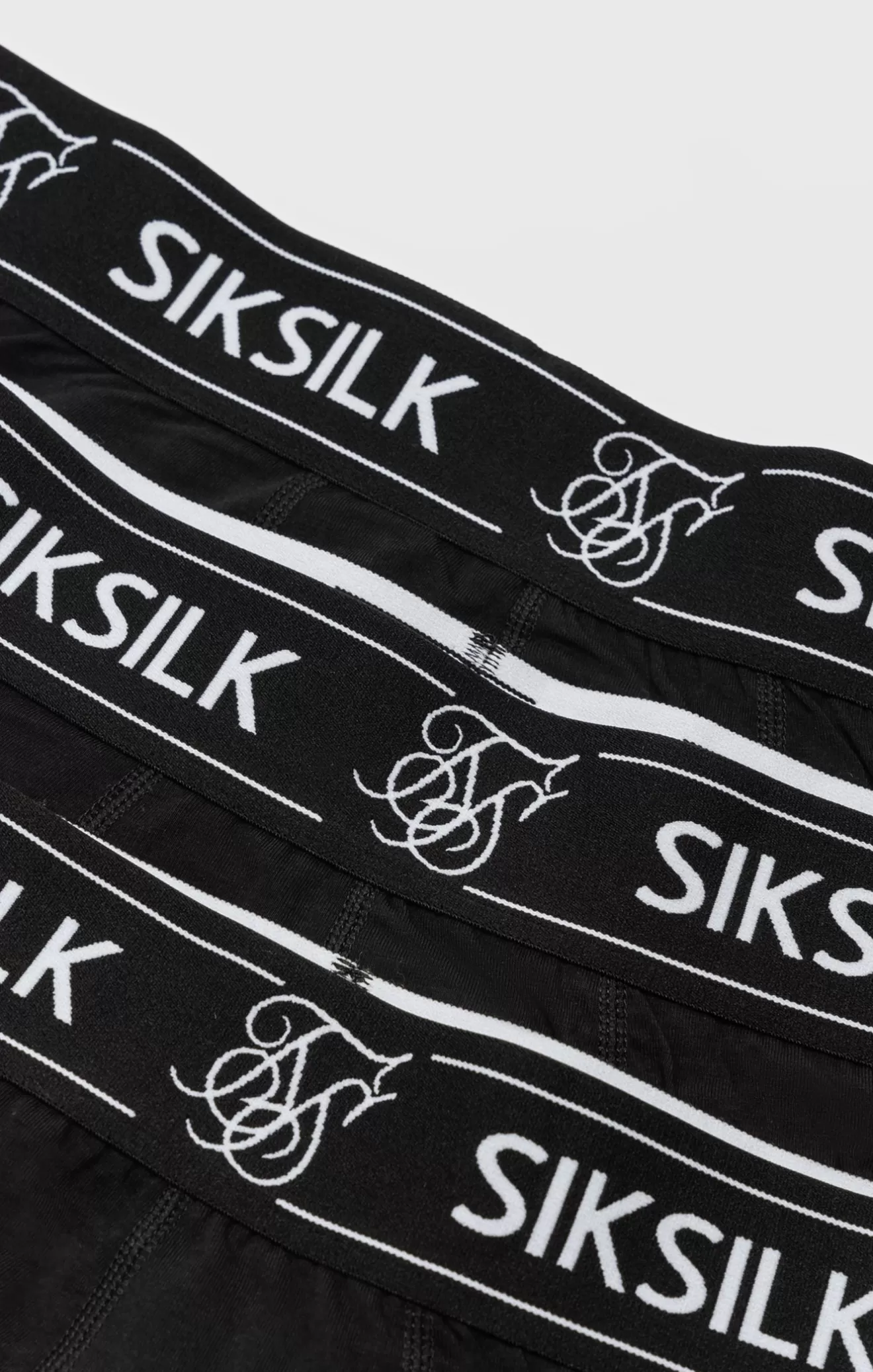 SikSilk Underwear^Black 3 Pack Boxer Short