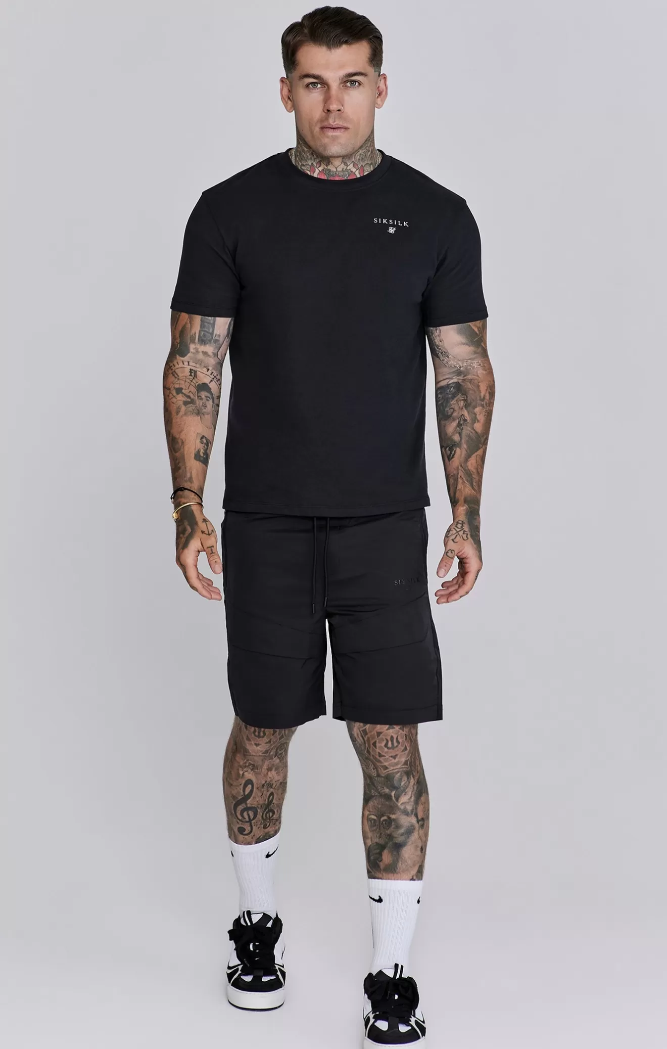 SikSilk Shorts^Black Cargo Shorts