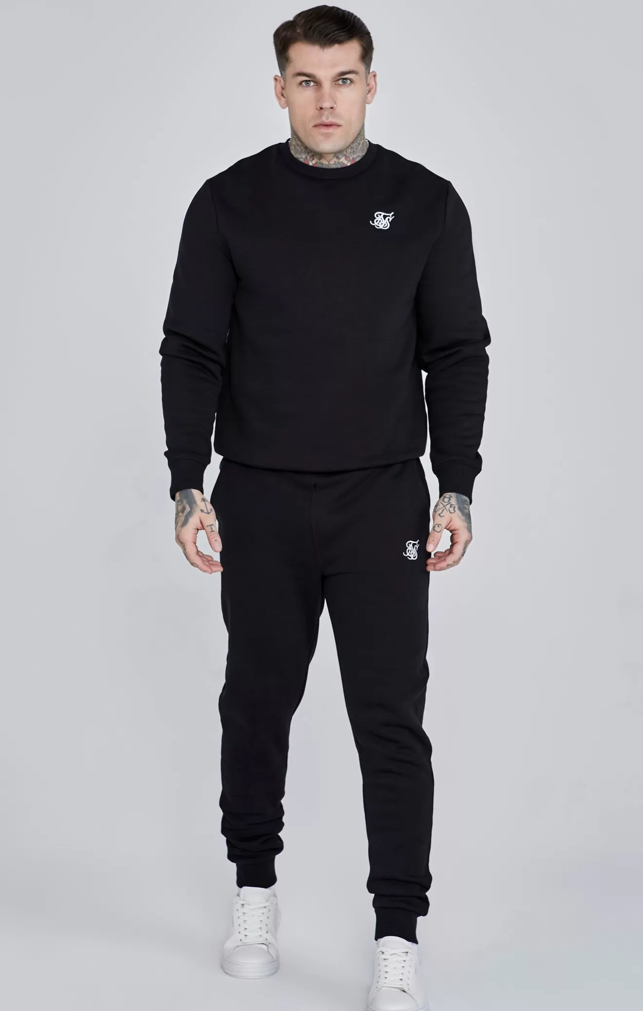 SikSilk Hoodies^Black Essential Sweatshirt