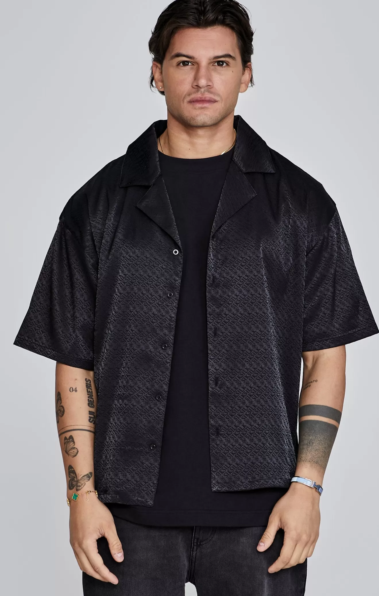 SikSilk Shirts^Black Resort Shirt