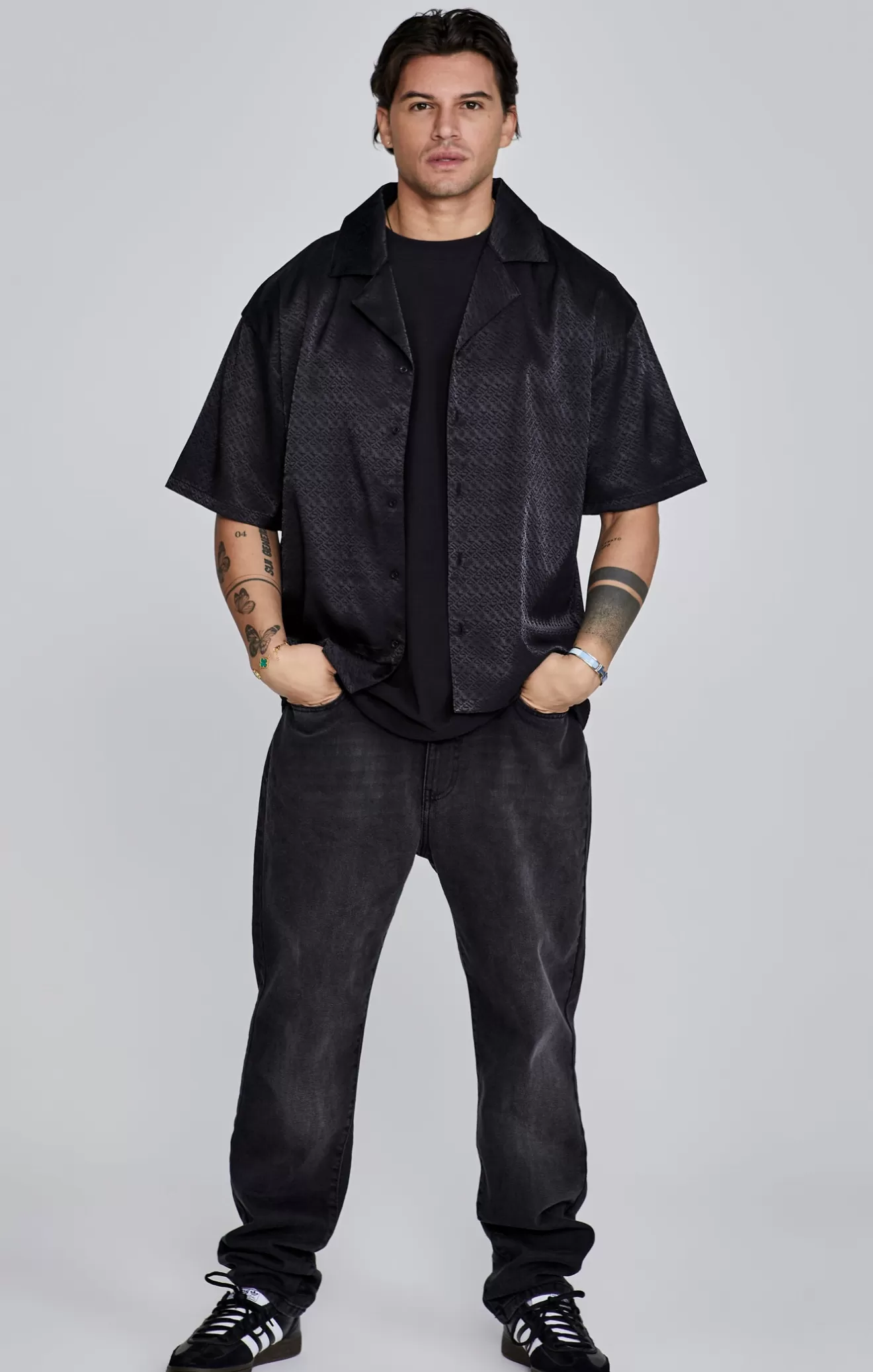 SikSilk Shirts^Black Resort Shirt