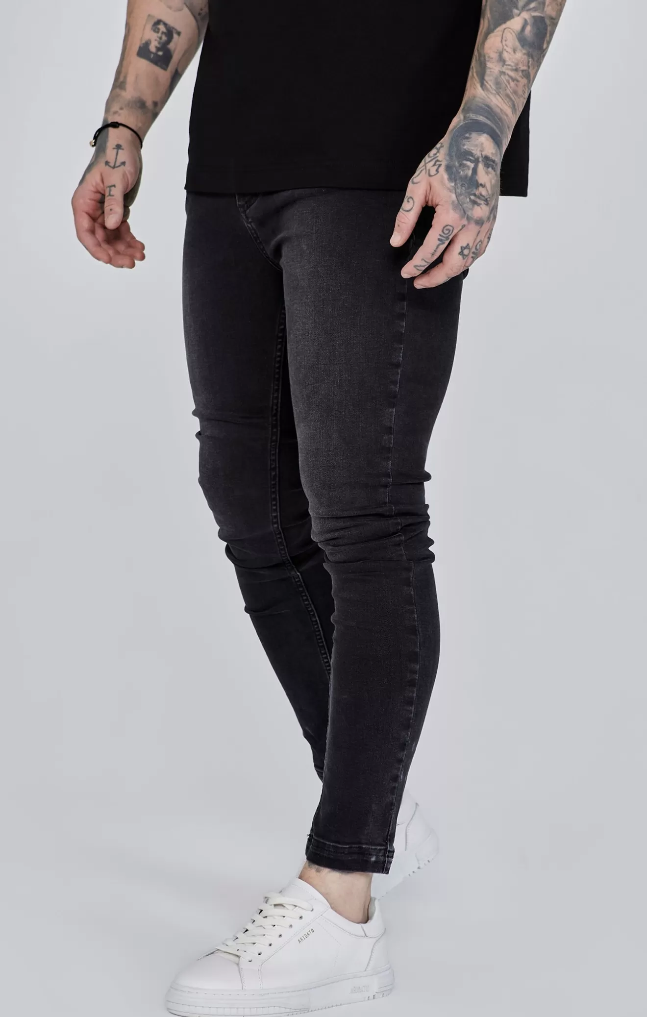 SikSilk Jeans^Black Skinny Jeans