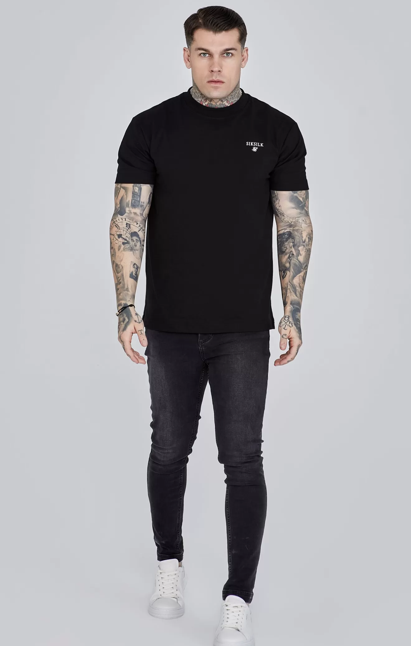 SikSilk Jeans^Black Skinny Jeans