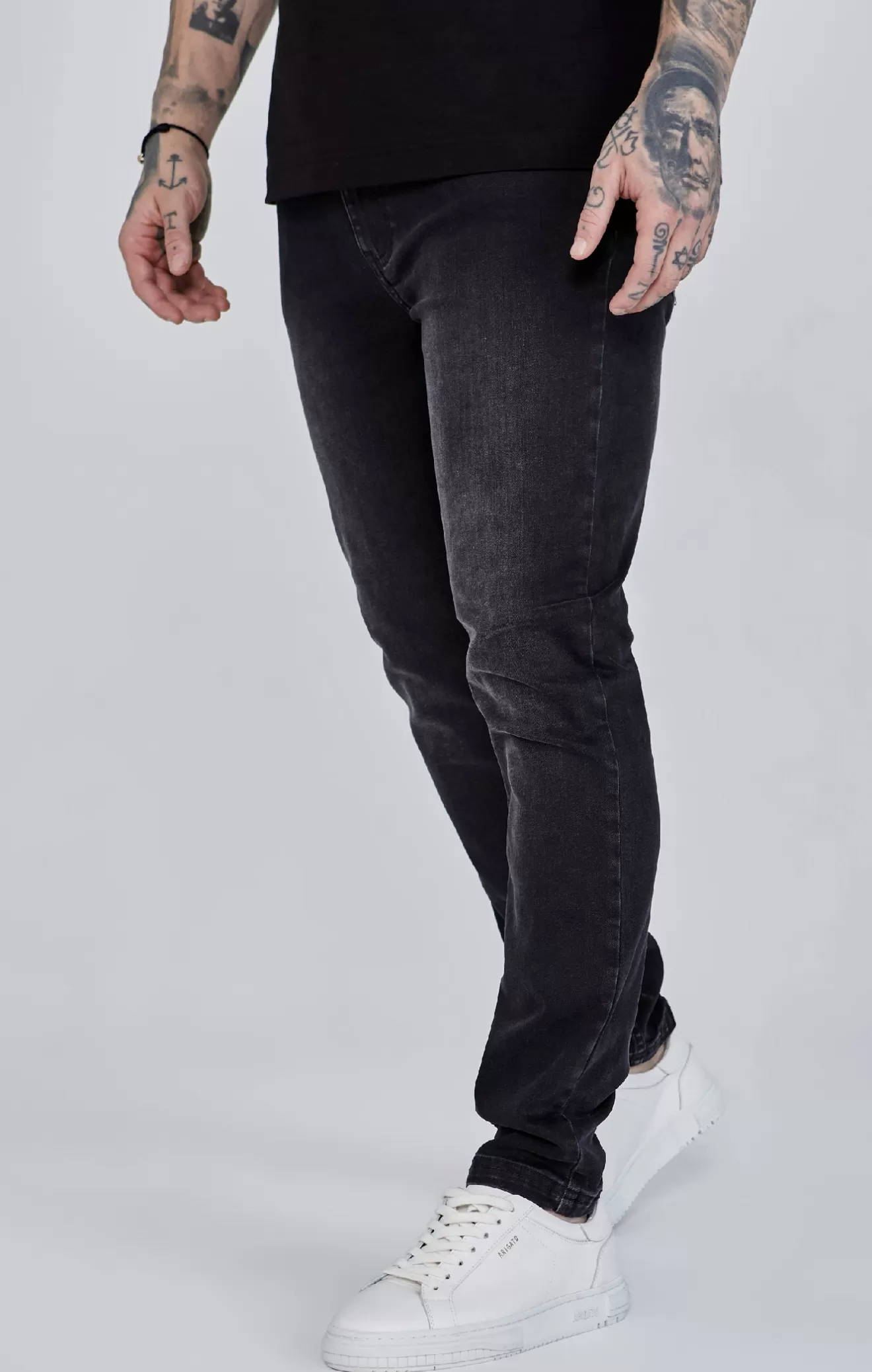 SikSilk Jeans^Black Slim Fit Jeans