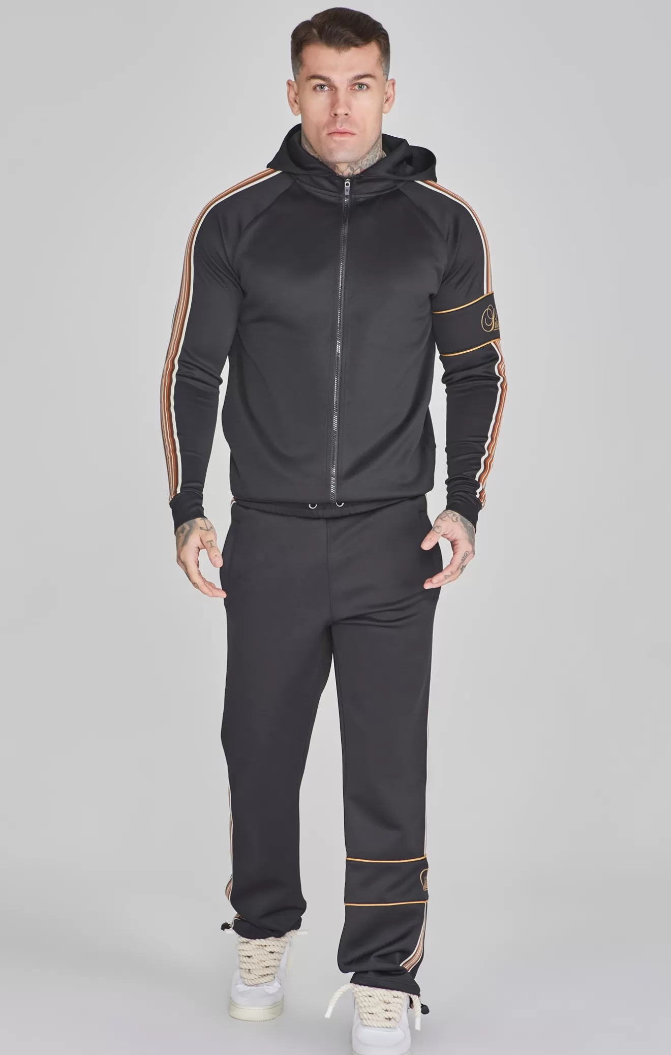 SikSilk Trousers^Black Track Pants