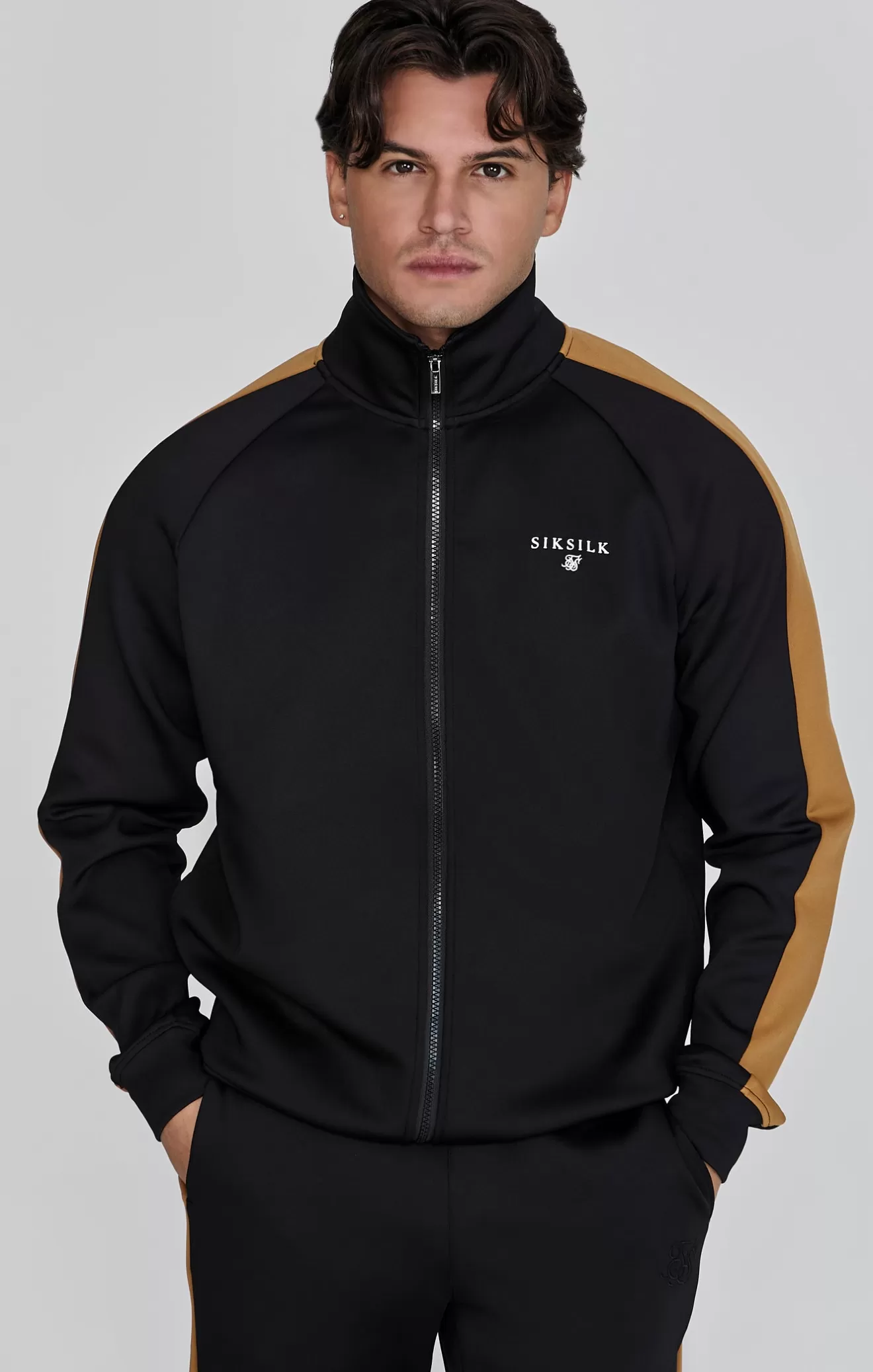 SikSilk Hoodies^Black Track Top