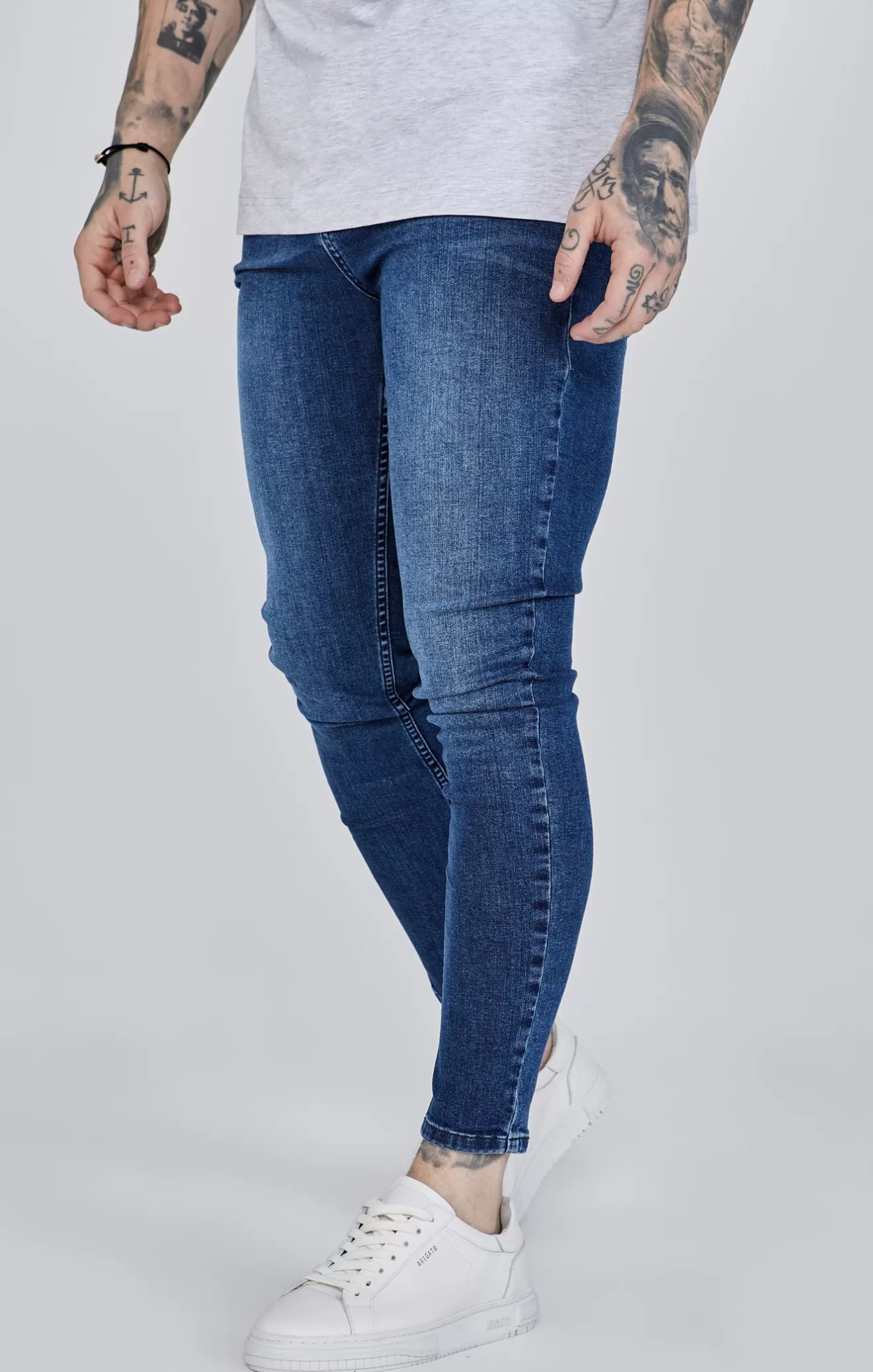 SikSilk Jeans^Blue Skinny Jeans