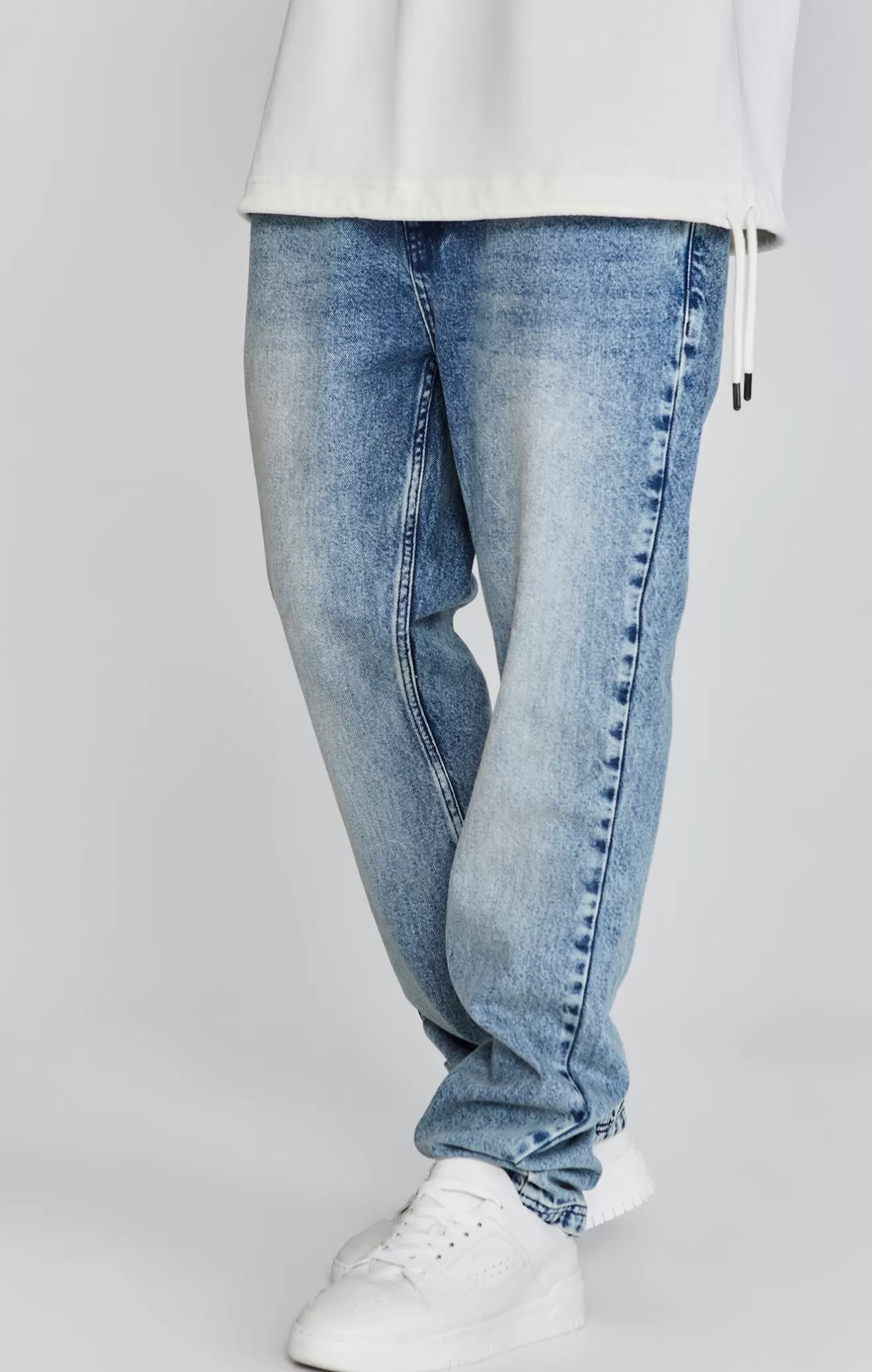 SikSilk Jeans^Blue Straight Fit Jeans