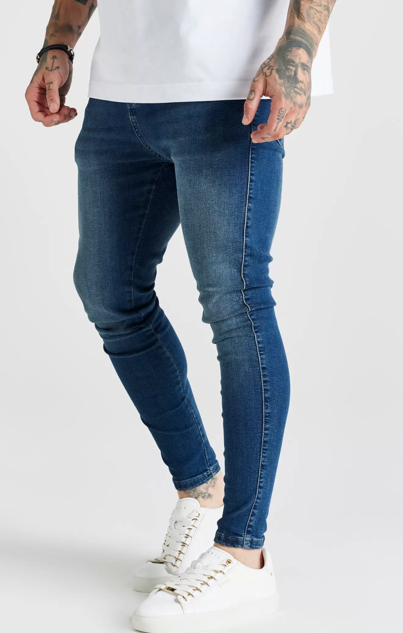 SikSilk Jeans^Blue Washed Essential Skinny Jean