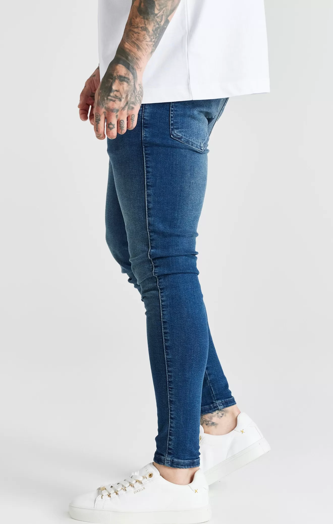 SikSilk Jeans^Blue Washed Essential Skinny Jean