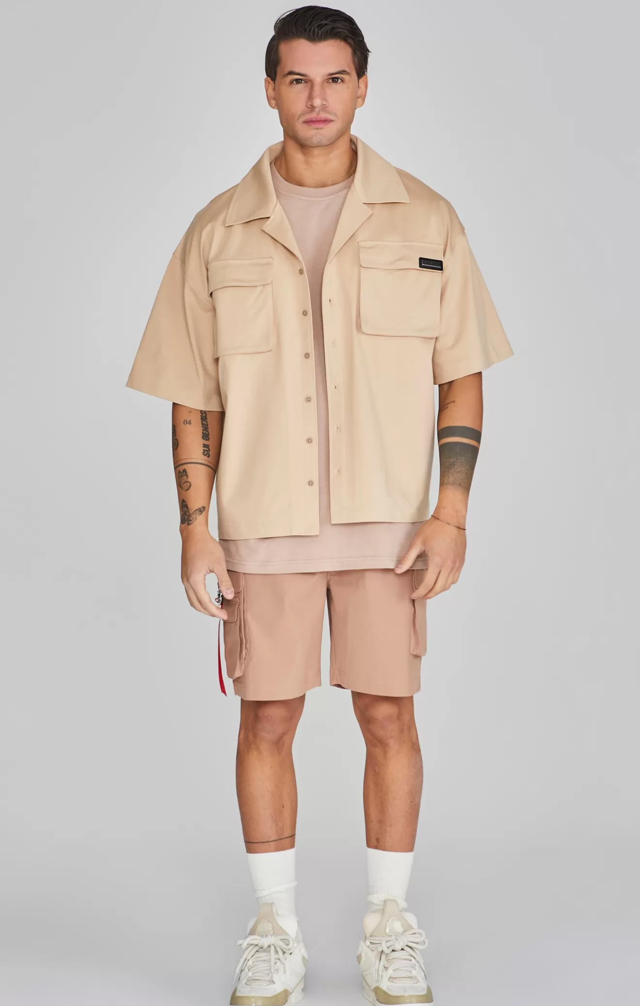 SikSilk Shorts^Brown Cargo Shorts