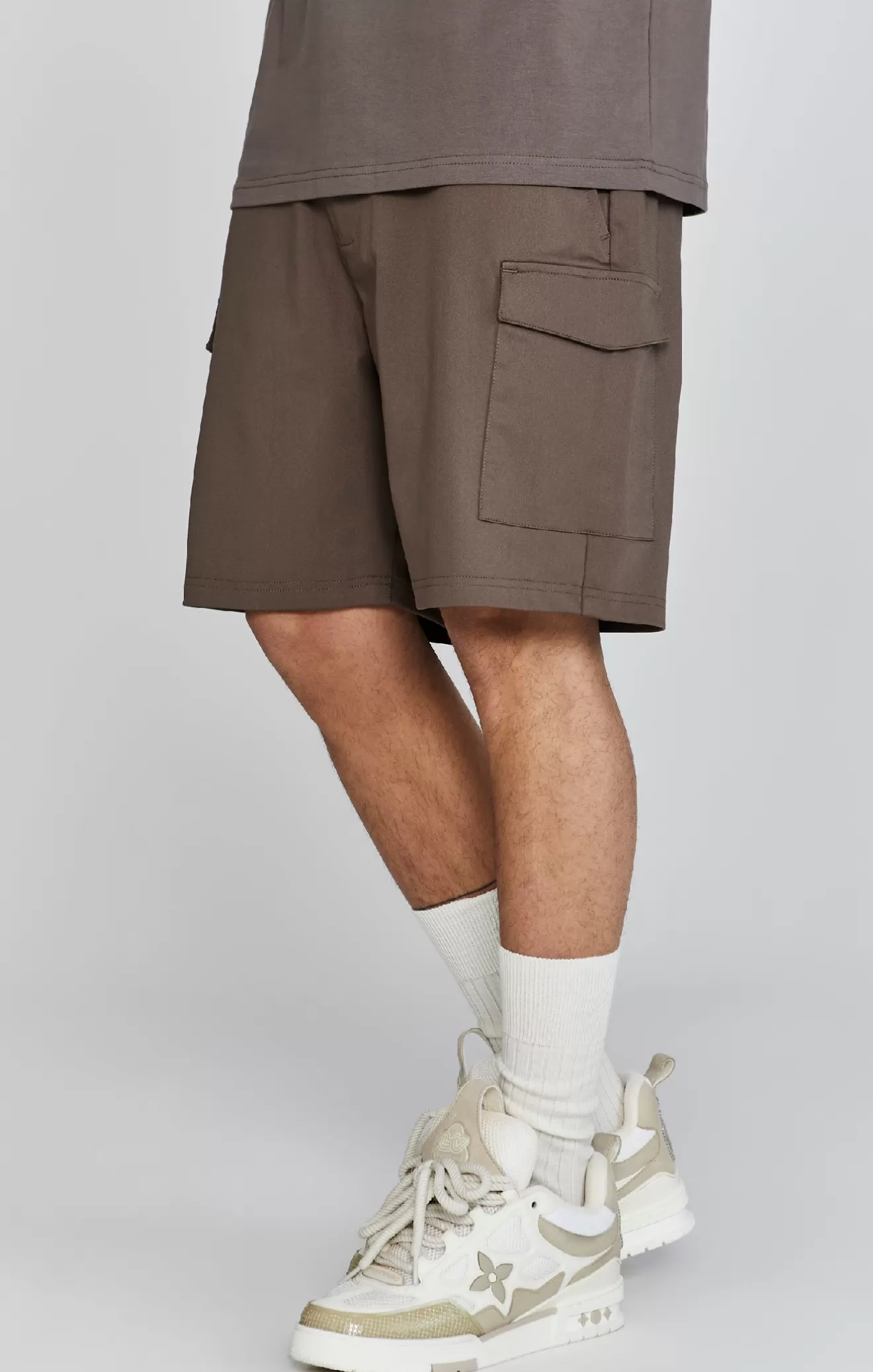 SikSilk Shorts^Brown Cargo Shorts