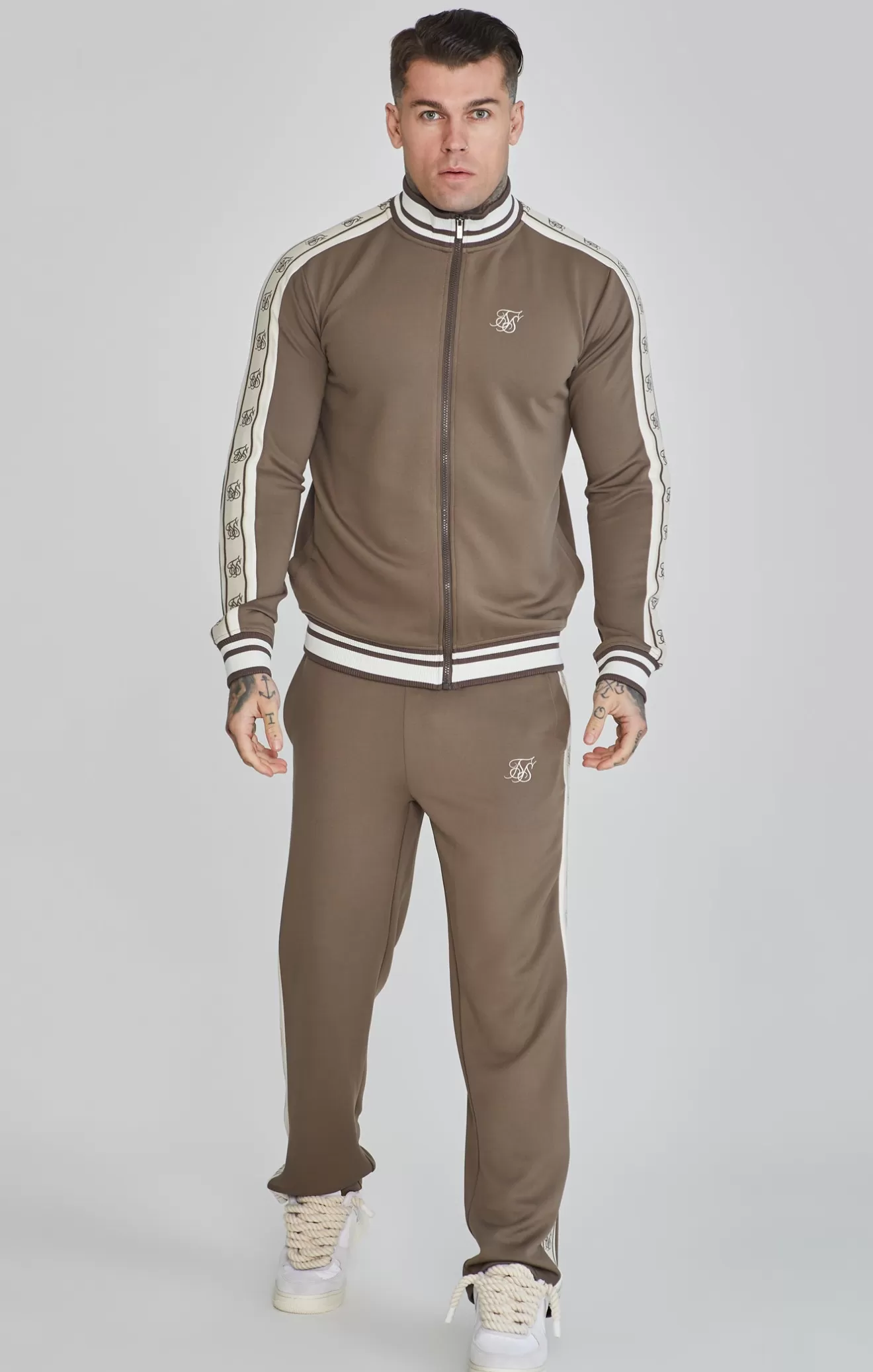 SikSilk Trousers^Brown Track Pants