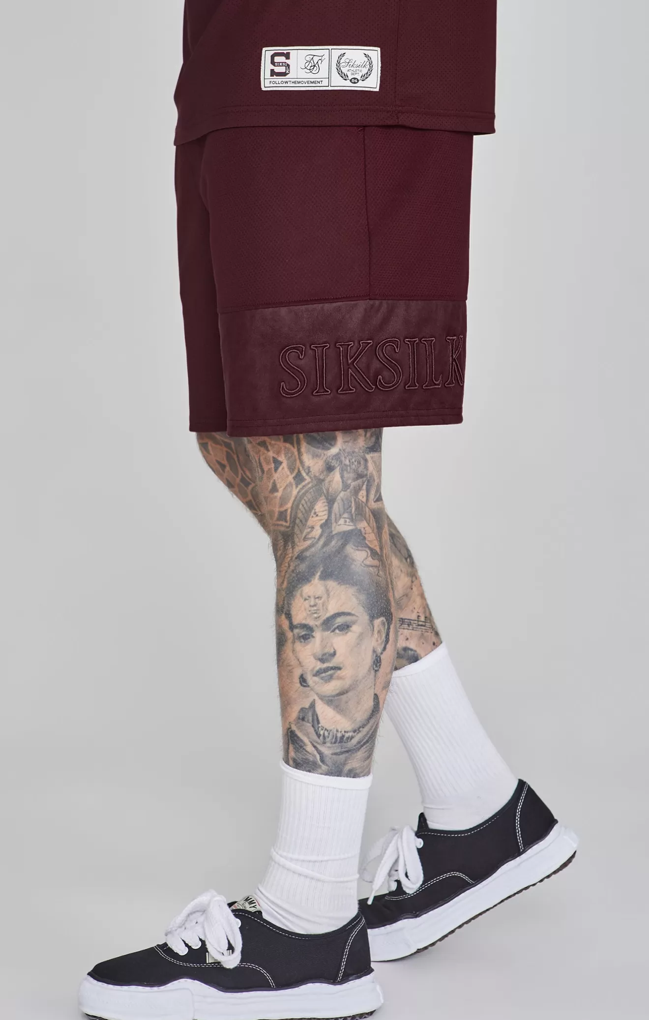 SikSilk Shorts^Burgundy Dynamic Shorts