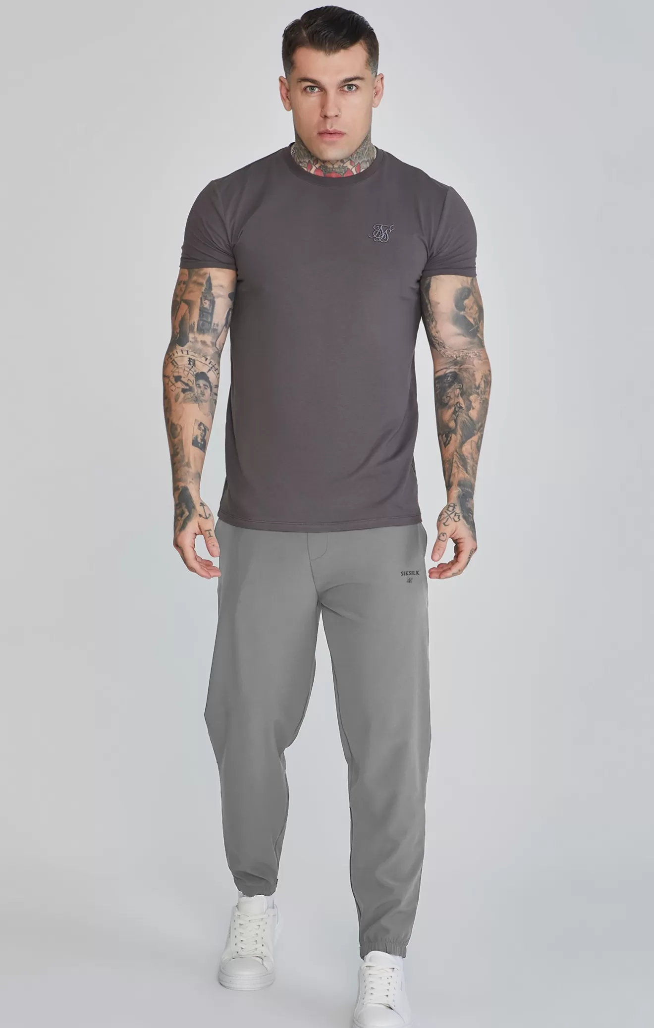 SikSilk Trousers^Grey Smart Pant