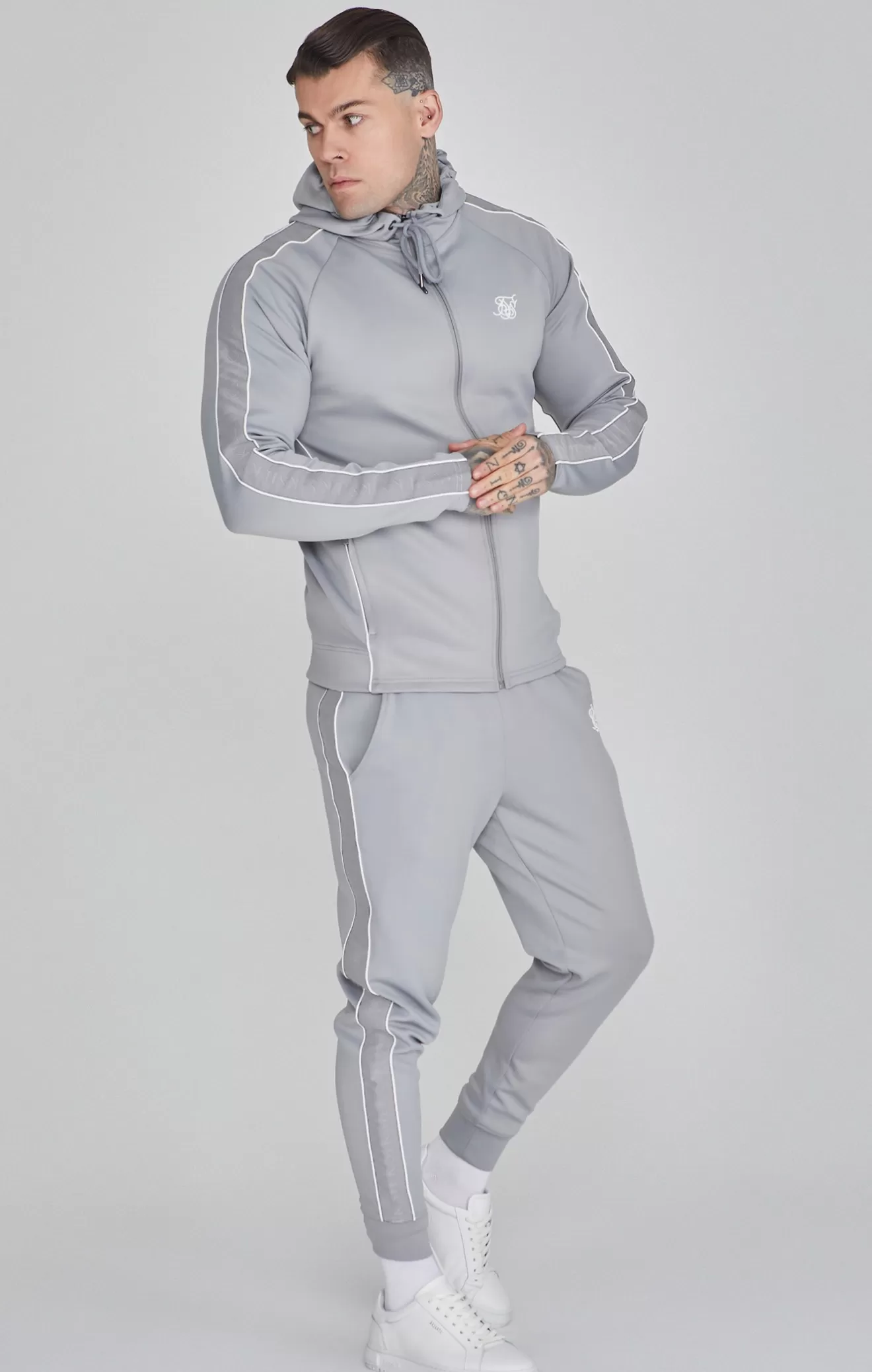 SikSilk Twin Sets^Grey Tracksuit