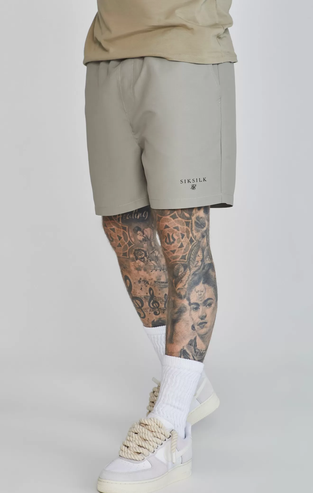 SikSilk Swimwear^Khaki Swim Shorts