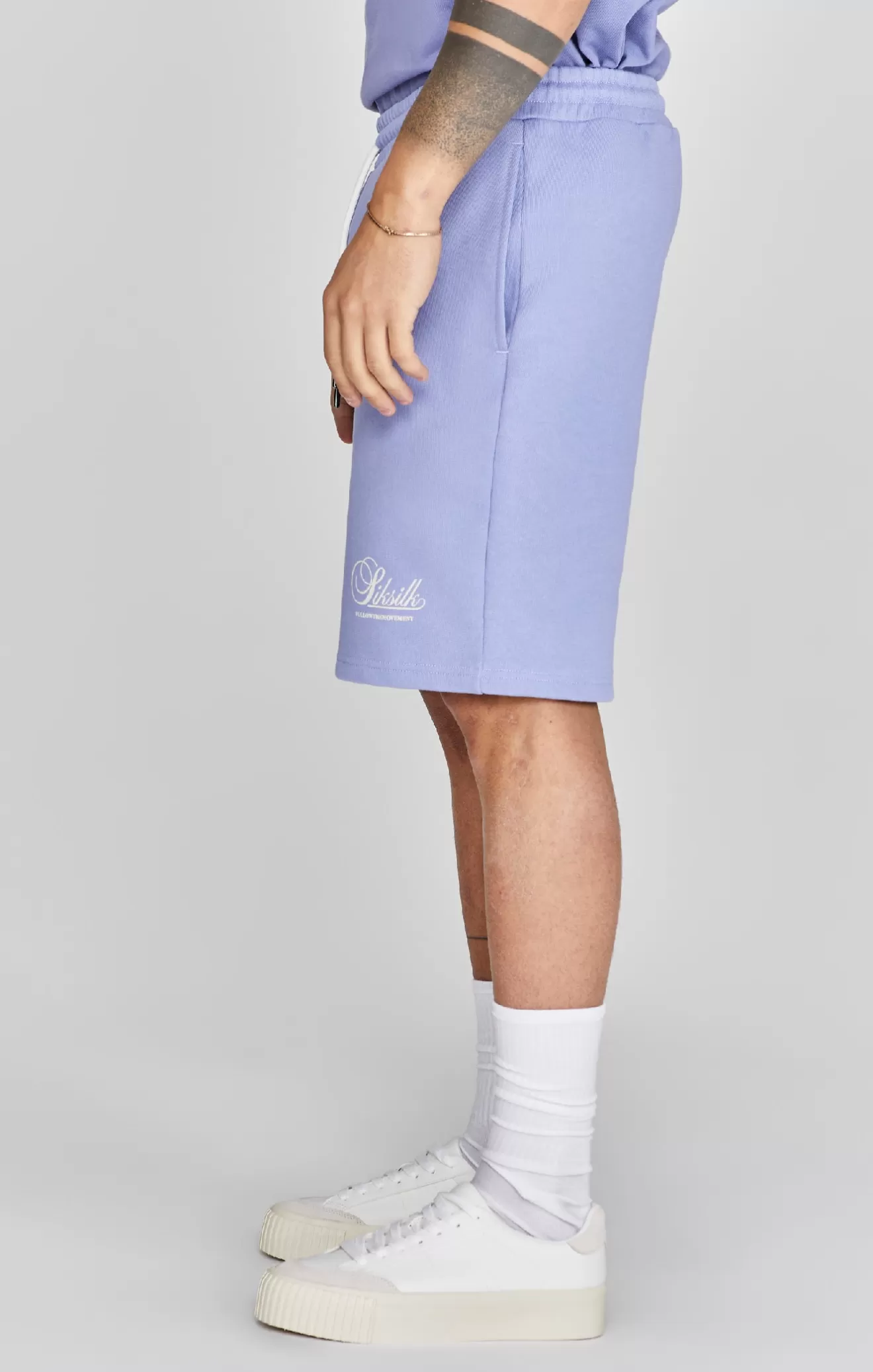 SikSilk Shorts^Purple Logo Shorts