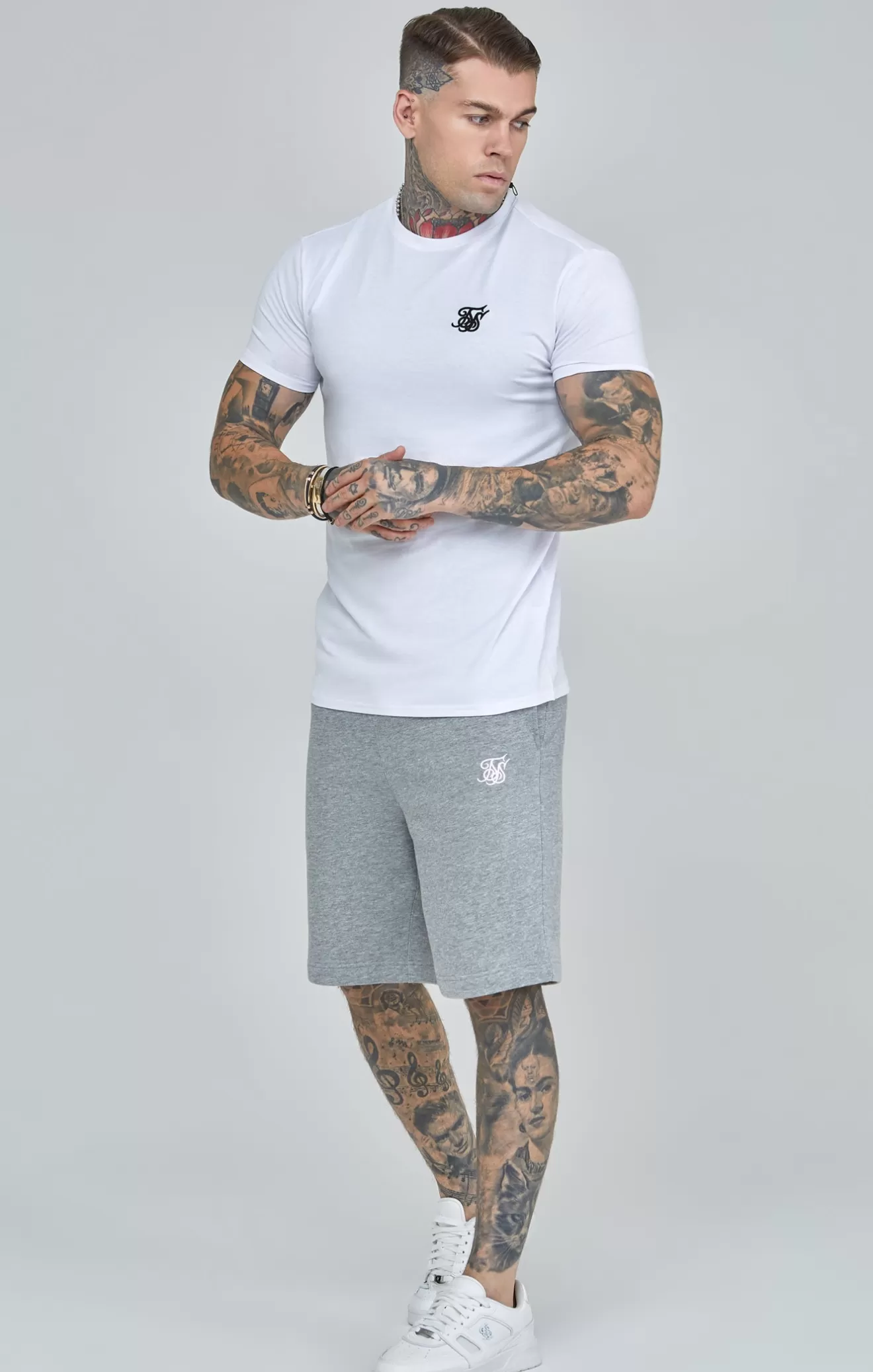 SikSilk T-Shirts^White Essentials T-Shirt