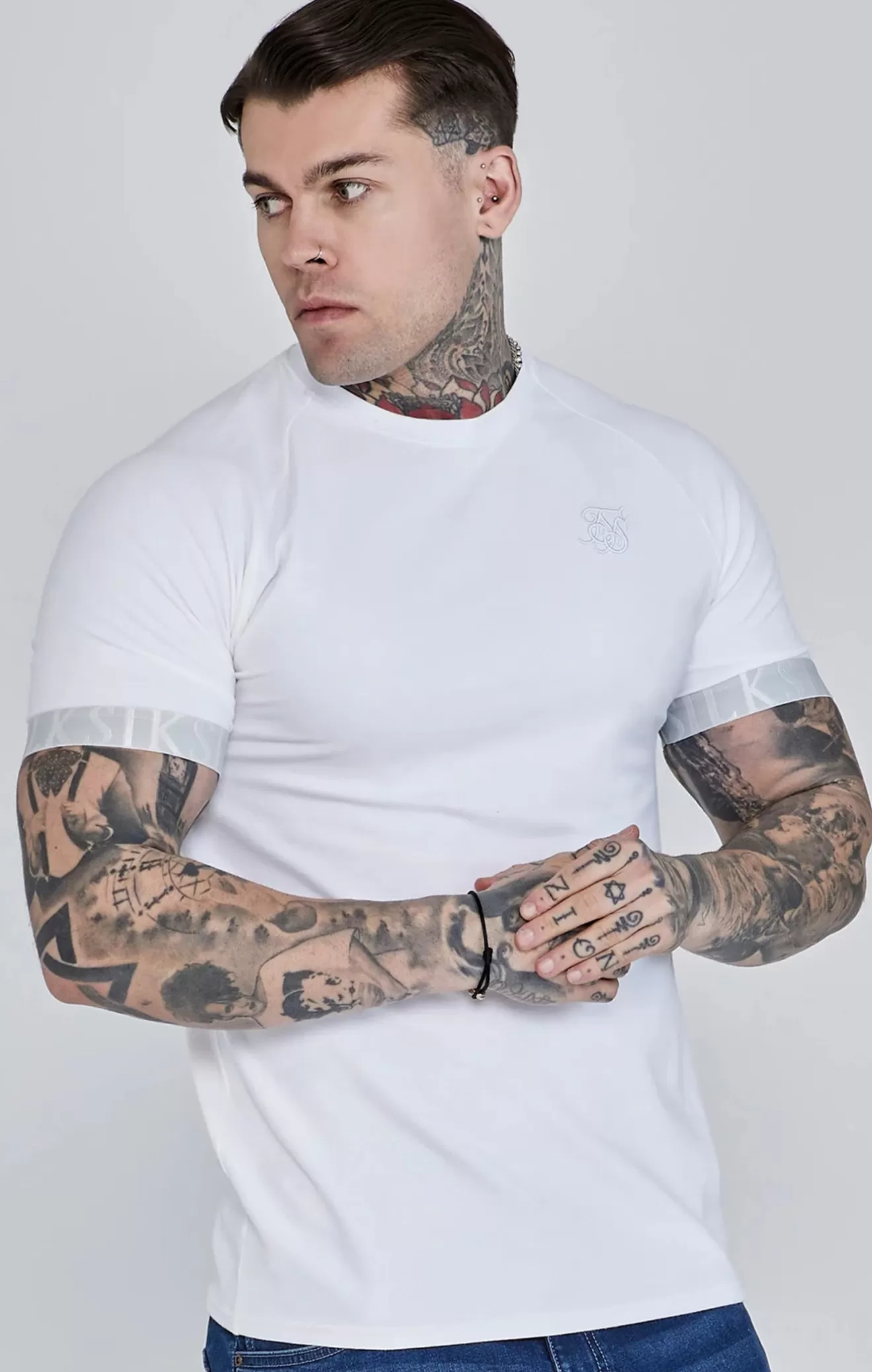 SikSilk T-Shirts^White Tech T-Shirt