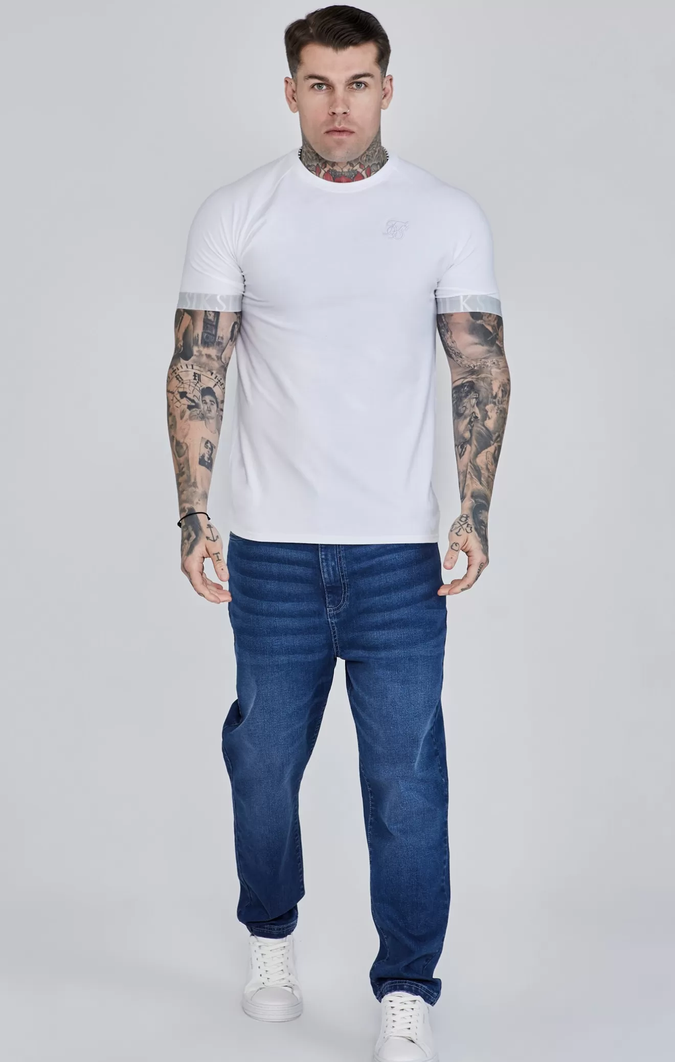 SikSilk T-Shirts^White Tech T-Shirt